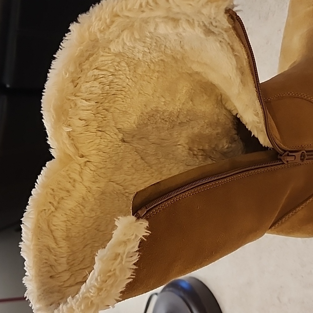 Womens Universal Thread Charleigh Tall Shearling Style Boots - Picture 7 of 9